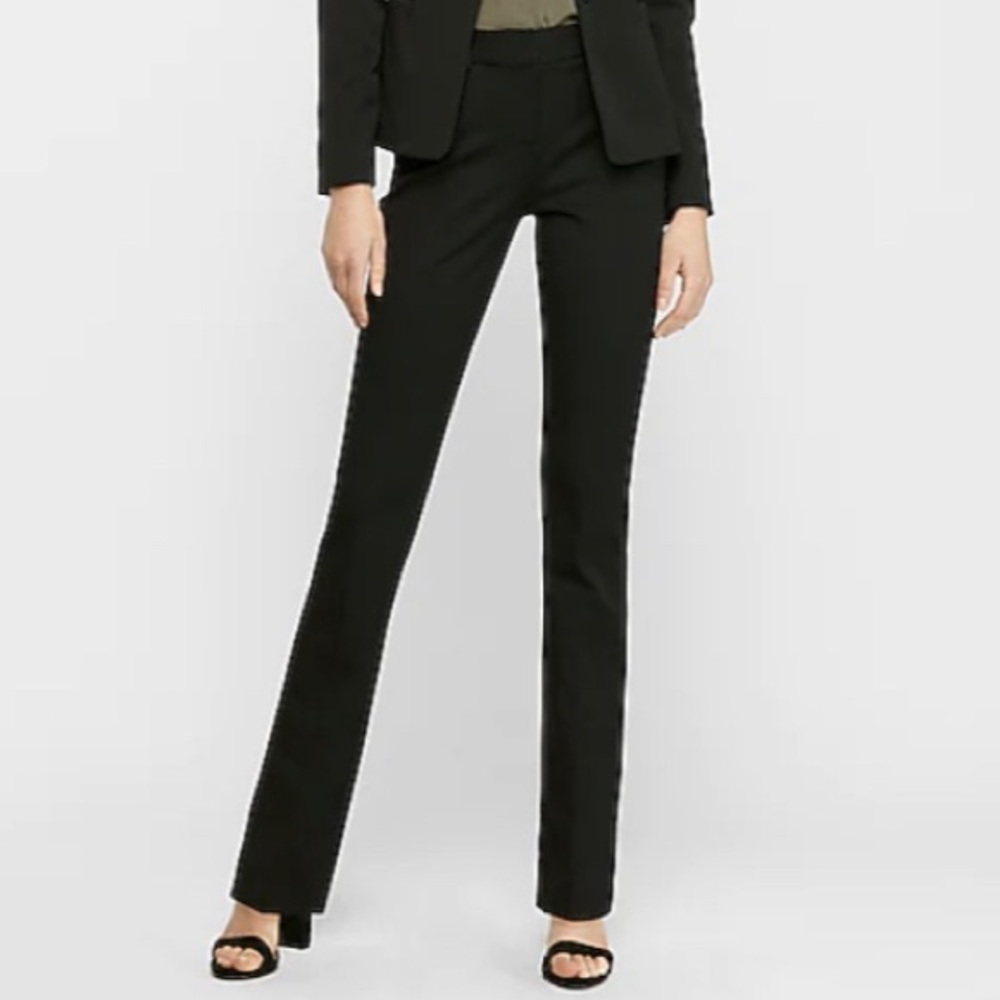 Express Columnist Barely Boot Midrise Stretch Tro… - image 2